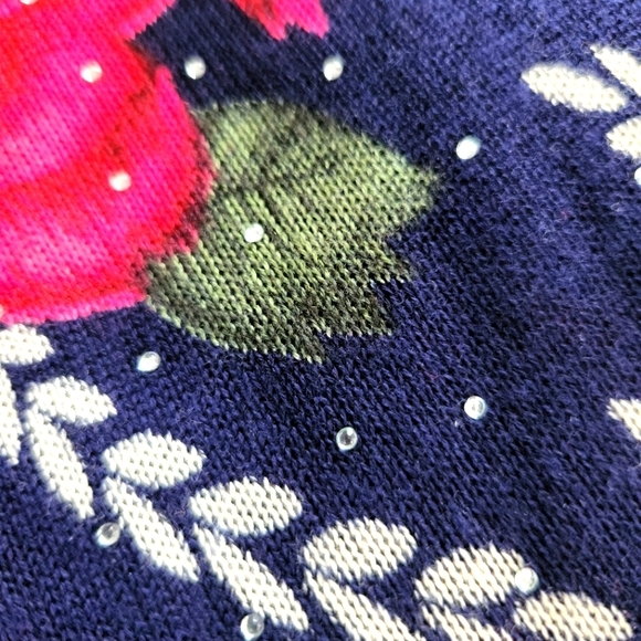 Emily Daniel's Rose and Rhinestone sweater - Picture 12 of 15